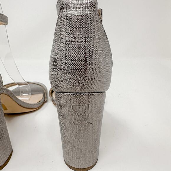 NEW Sam Edelman Yaro Ankle Strap Sandal Pewter Metallic Size 7 MSRP $100 - Picture 14 of 15